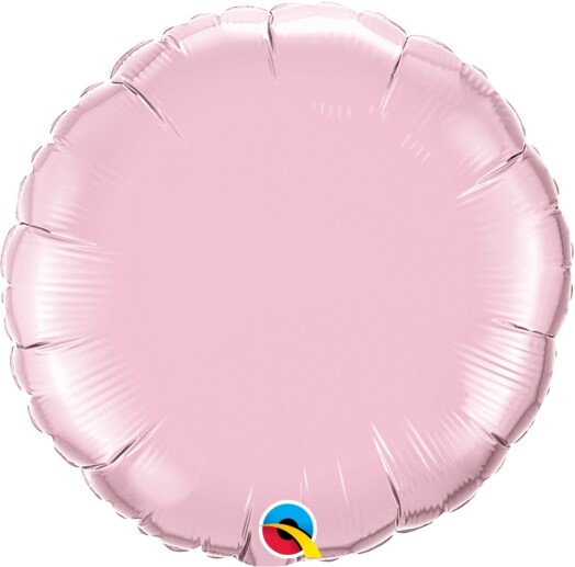 Unpackaged 18" Pearl Pink Round Foil Balloon