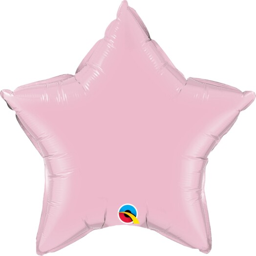 Unpackaged 9" Pearl Pink Star Foil Balloon