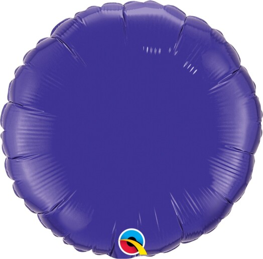 Unpackaged 18" Quartz Purple Round Foil Balloon