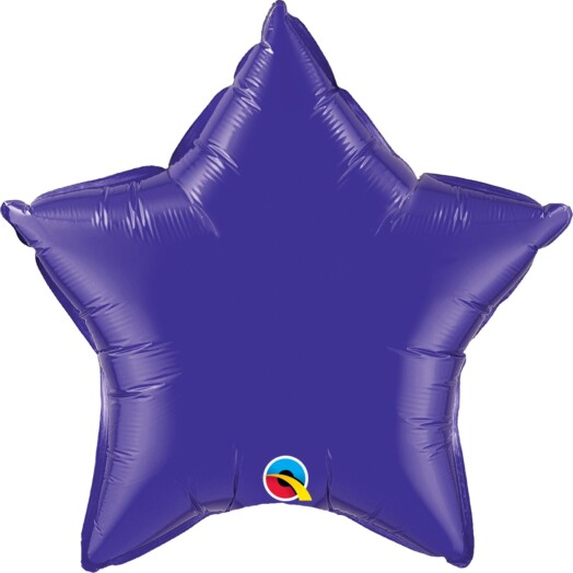 Unpackaged 9" Quartz Purple Star Foil Balloon