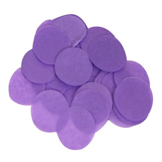 14g Purple Round Tissue Paper Confetti - 15mm