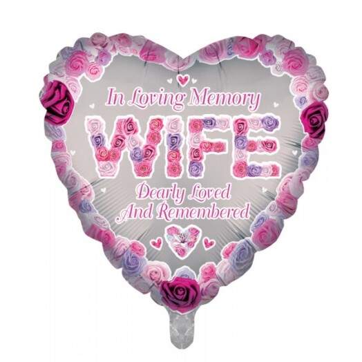 18 Inch Wife Remembrance Foil Balloon