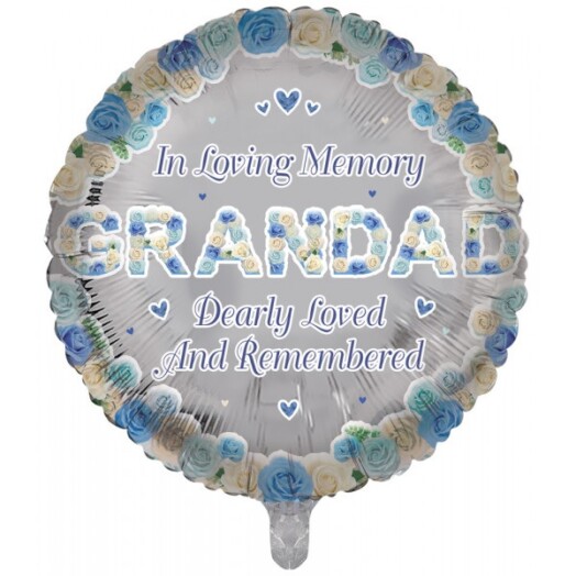 18 Inch Grandad Remembrance Foil Balloon