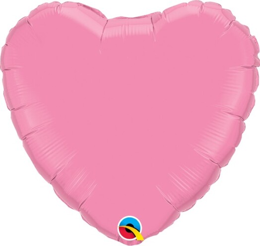 Unpackaged 18" Rose Heart Foil Balloon