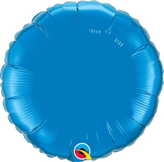 Unpackaged 18" Sapphire Blue Round Foil Balloon