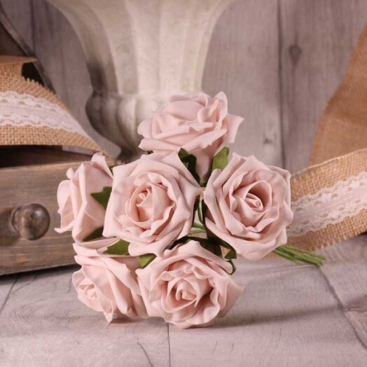 Foam Tea Rose - Light Pink