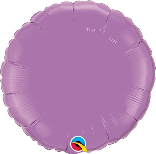 Unpackaged 18" Spring Lilac Round Foil Balloon