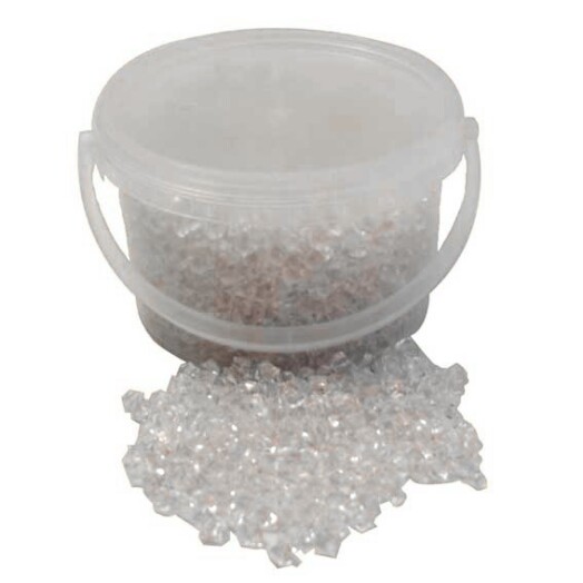 1.6kg Acrylic Stones in Bucket - Clear